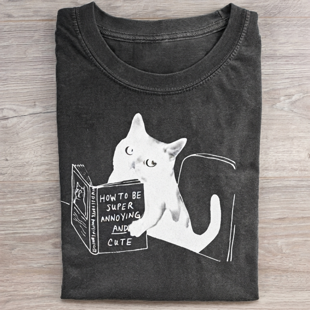 How To Be Super Annoying And Cute Funny Cat T-shirt