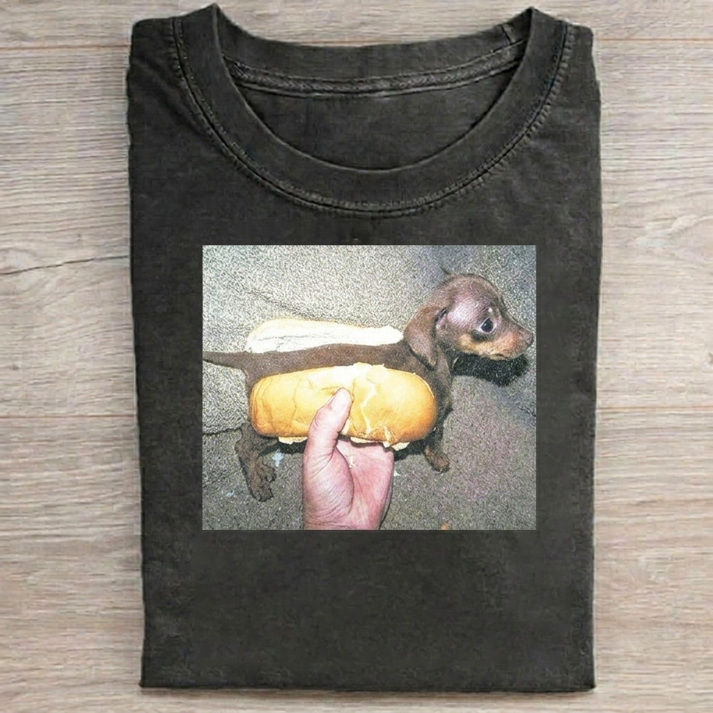 Funny Dachshund Hotdog T-shirt