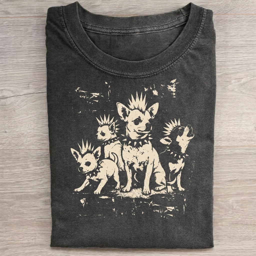 Vintage Punk Chihuahua T-Shirt