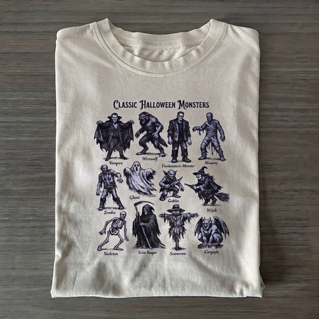 Vintage Halloween Monsters T-shirt