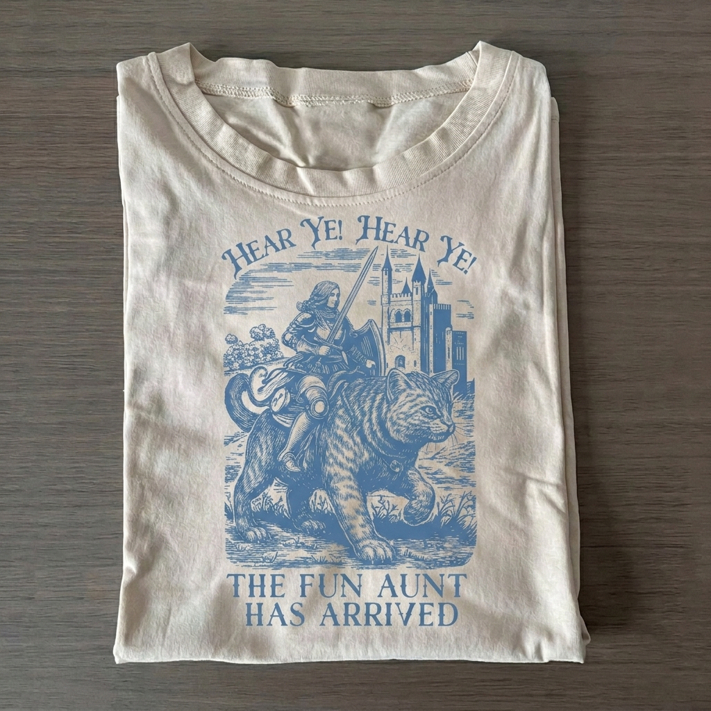 Funny Knight Cat Rider T-shirt