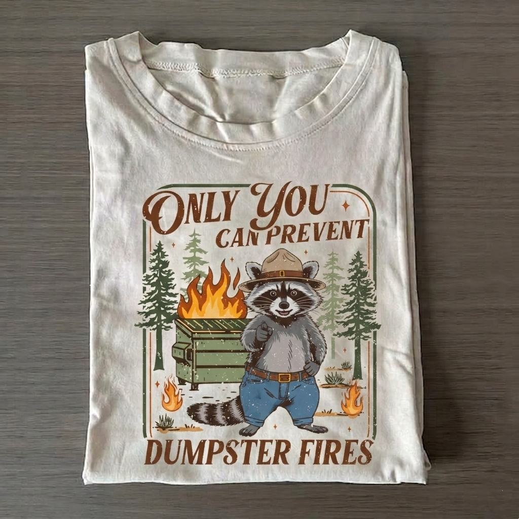 Only You Can Prevent T-Shirt Vintage Washed DTG Graphic Tee | ZalleStudio