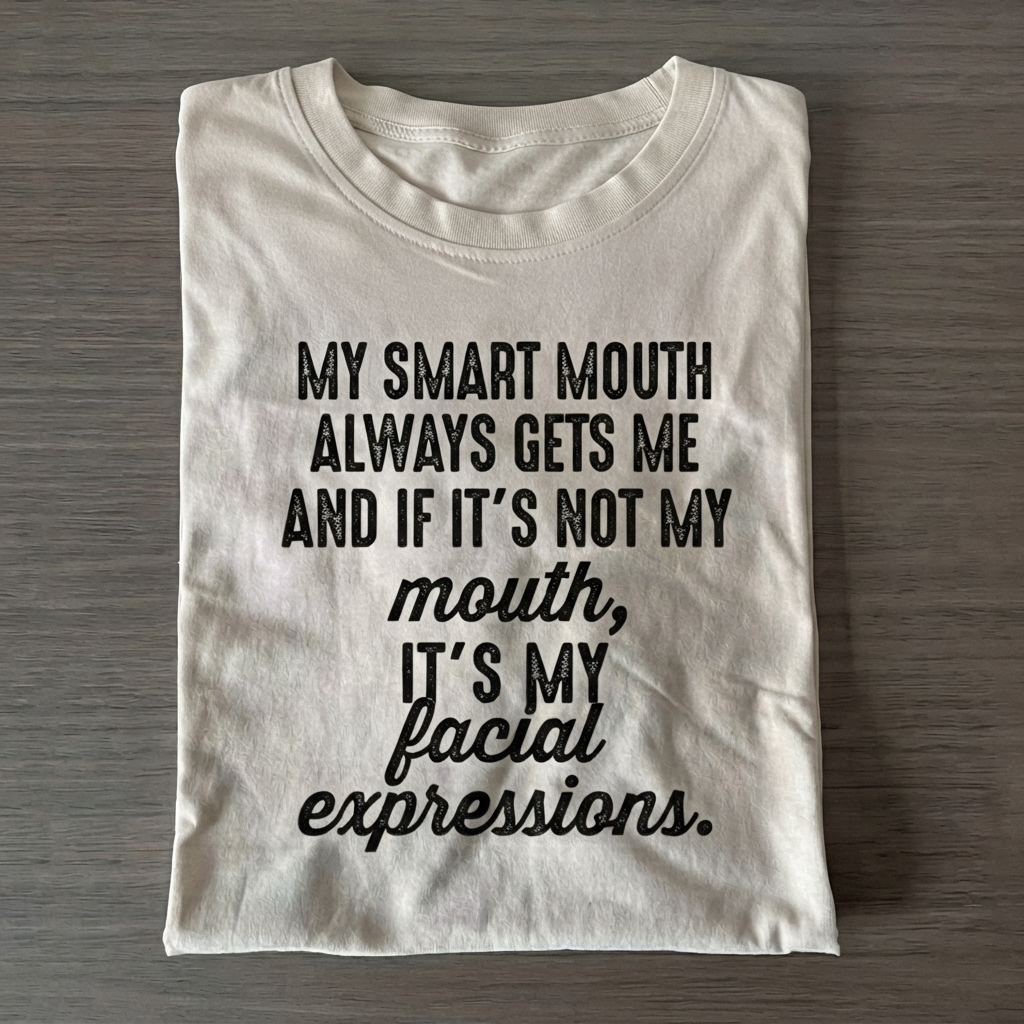 MY SMART MOUTH ALWAYS GETS ME... T-Shirt