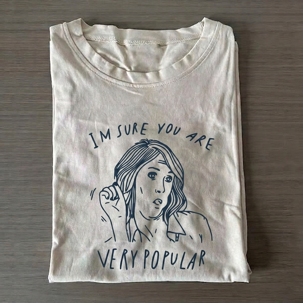 I’m Sure You Are Very Popular T-shirt Vintage Washed DTG Graphic Tee | ZalleStudio