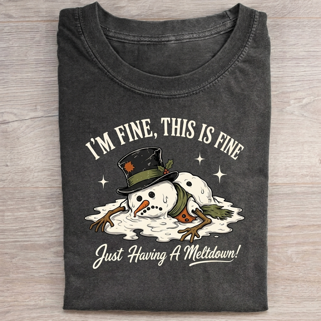 I'm Fine This Is Fine Just Having A MeltdownT-shirt