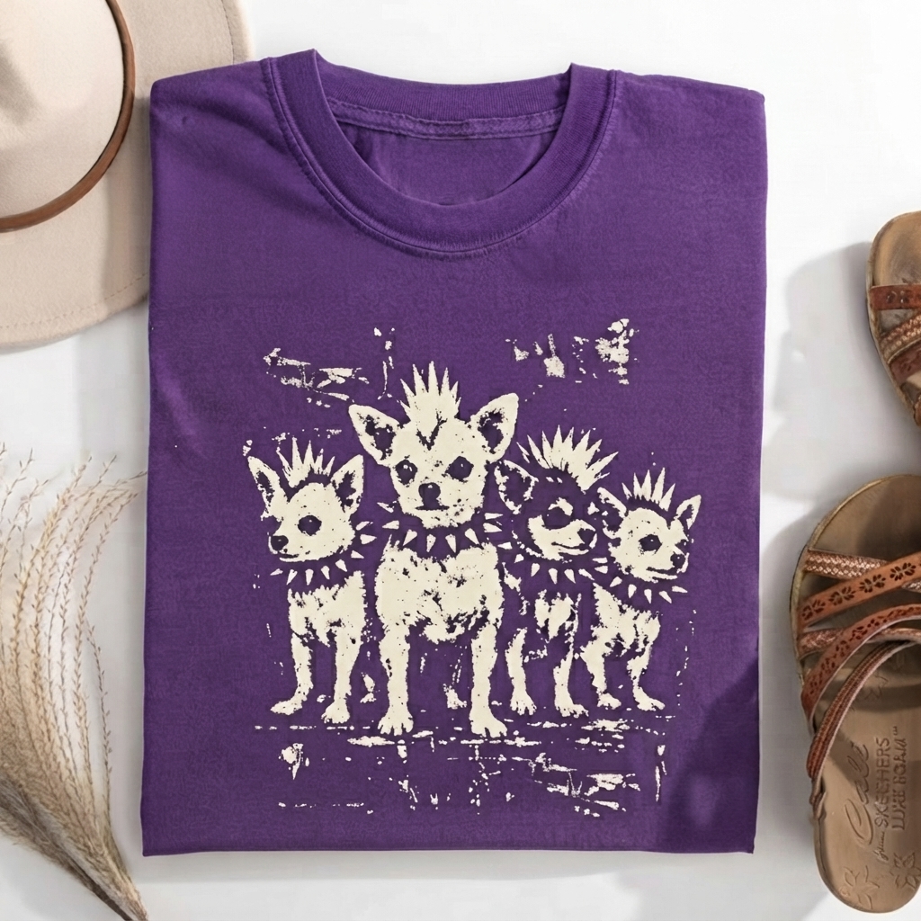 Vintage Punk Chihuahua T-shirt