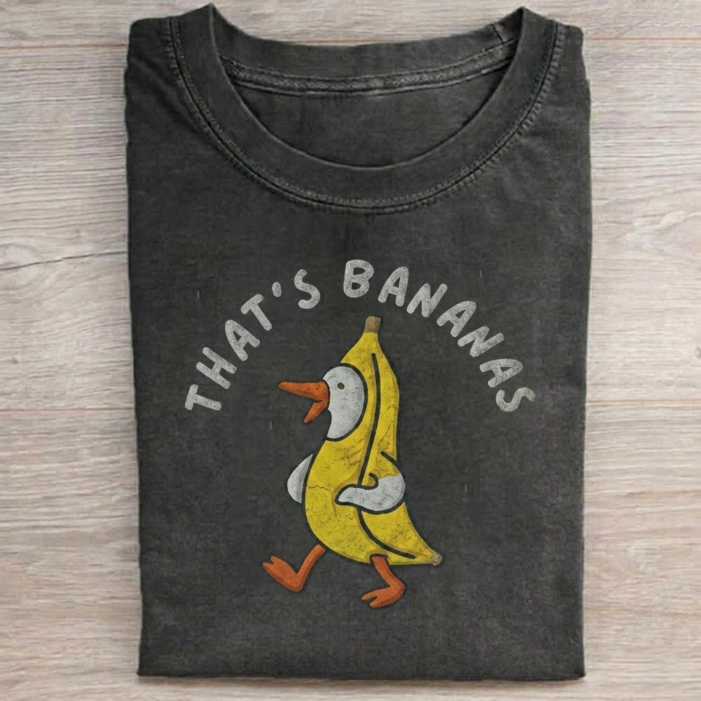 One Silly Goose T-shirt Vintage Washed DTG Graphic Tee | ZalleStudio