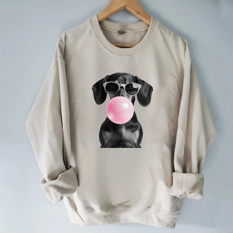 Dachshund T-shirt/Sweatshirt Vintage Washed DTG Graphic Tee | ZalleStudio