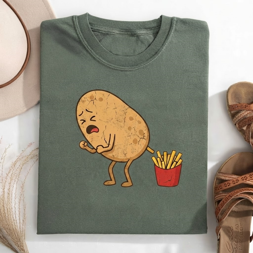 Funny fried potato T-shirt