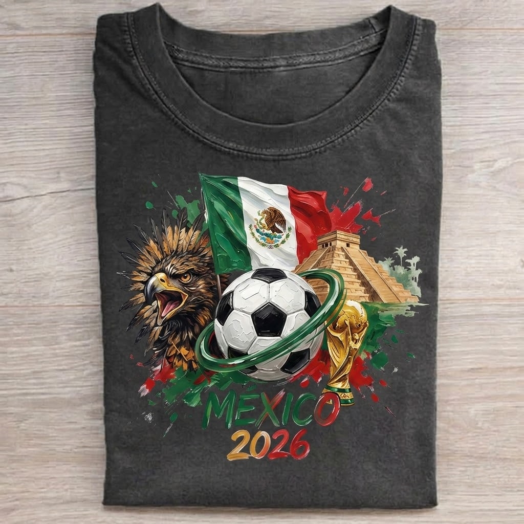 Mexico Football Lover Printed T-shirt