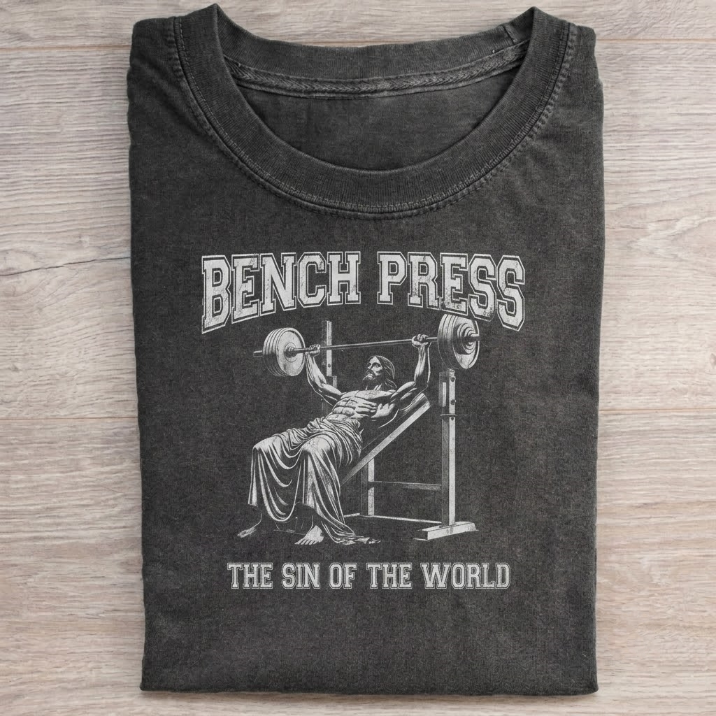 Bench Press The Sin Of The World  T-Shirt
