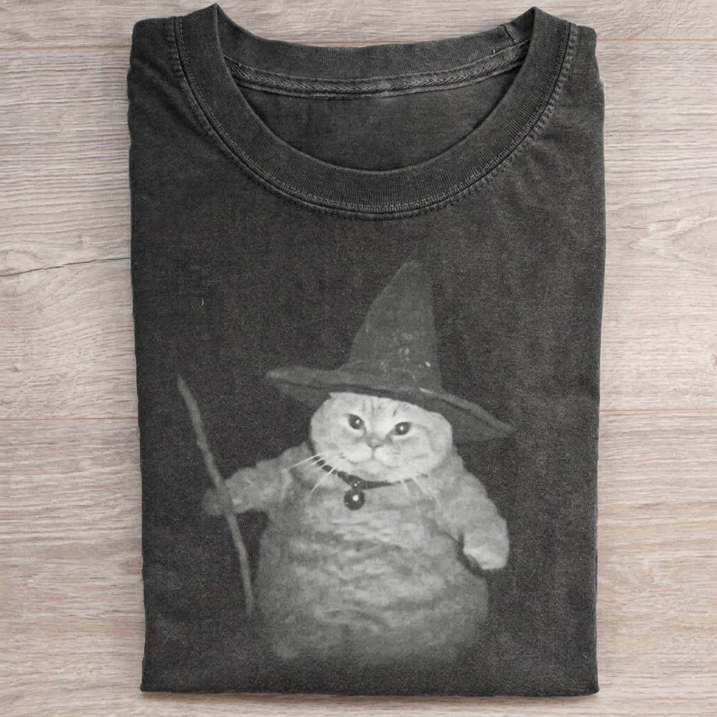Wizard Cat Funny Meme T-shirt
