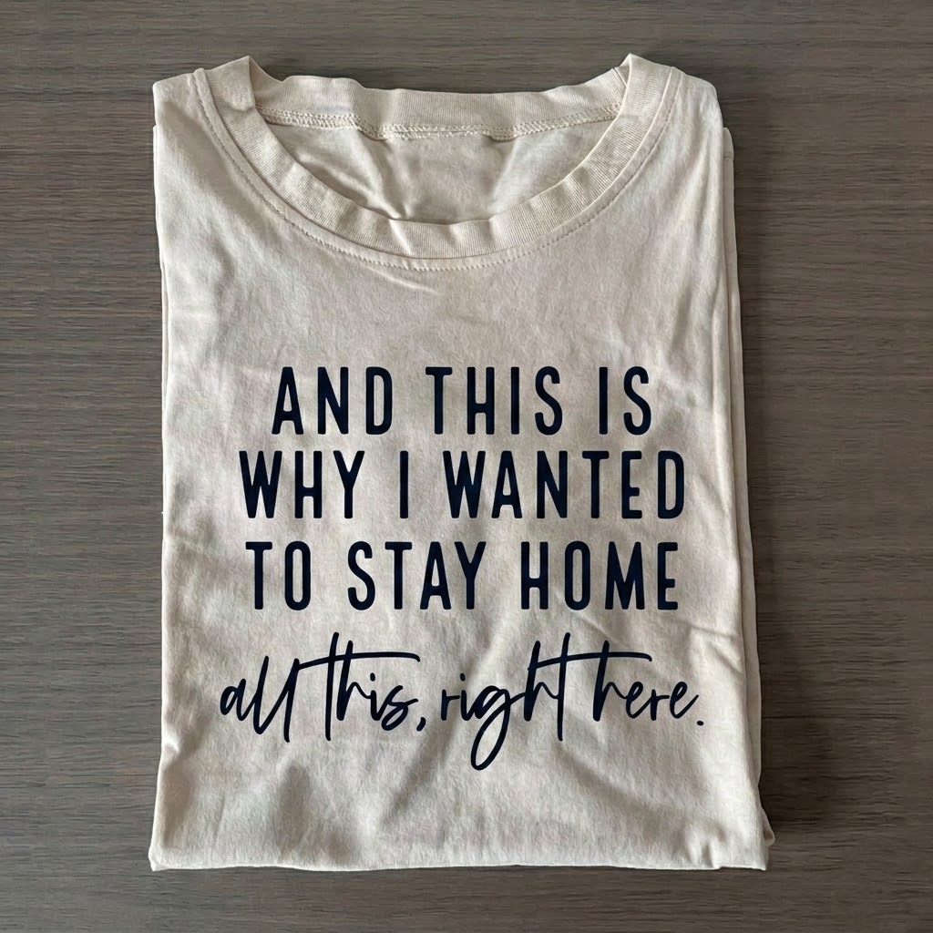 “AND THIS IS WHY I WANTED TO STAY HOME” T-Shirt
