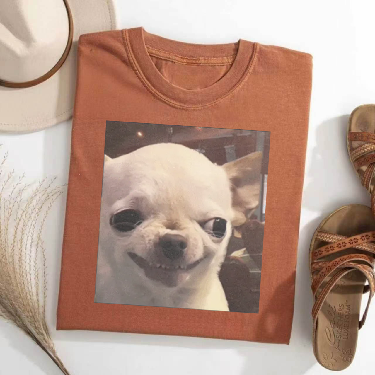 Funny Chihuahua Meme T-shirt Vintage Washed DTG Graphic Tee | ZalleStudio