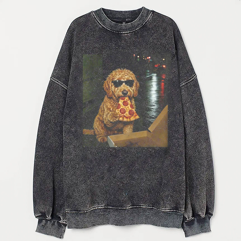 Funny Goldendoodle Meme Sweatshirt Vintage Washed DTG Graphic Tee | ZalleStudio