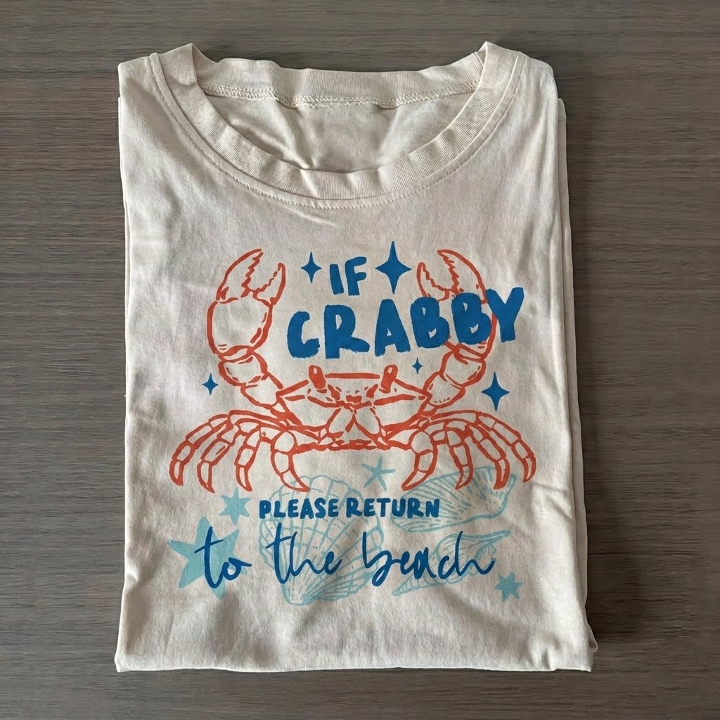If Crabby Please Return To The Beach T-Shirt