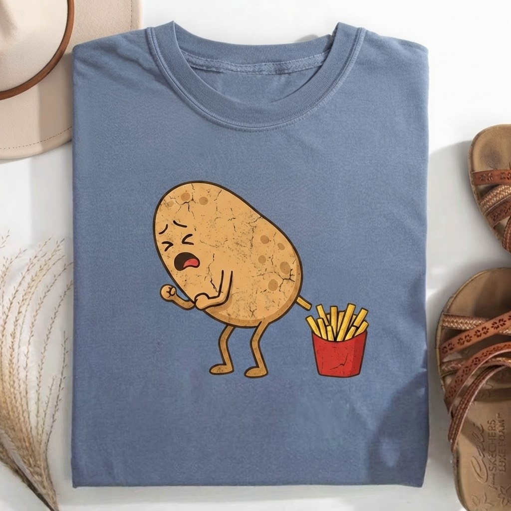 Funny fried potato T-shirt