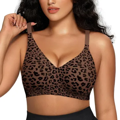 OEAK Women Comfortable Push Up Bras Wireless Seamless Full Coverage Jelly Bra Buttery Soft Everyday Tshirt Bra Convertible Bra