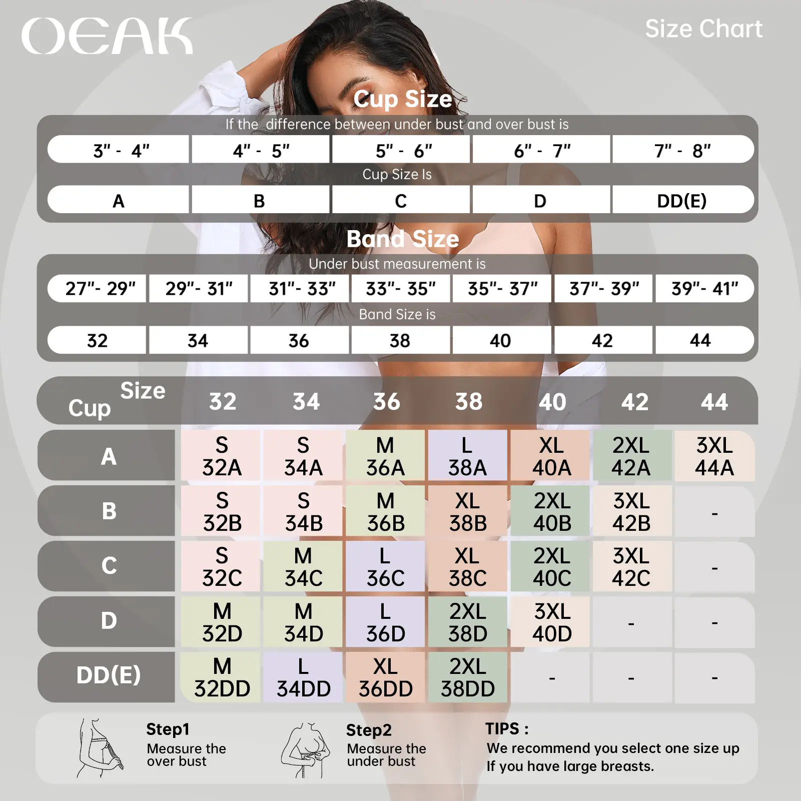 OEAK Women Seamless Jelly Bras No Underwire Scalloped Push Up Bras Soft Wireless Comfort Full Coverage Everyday Bra Womenswear Adjustable