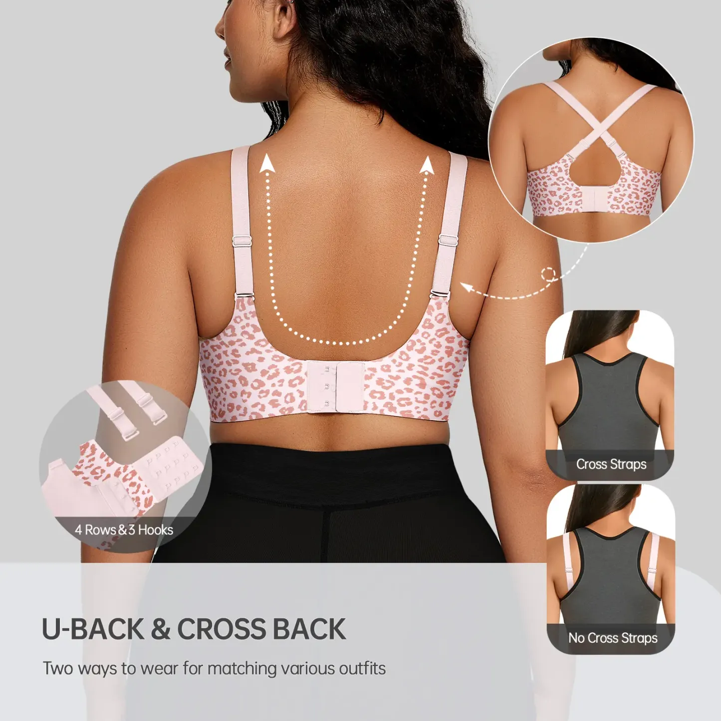 OEAK Women Comfortable Push Up Bras Wireless Seamless Full Coverage Jelly Bra Buttery Soft Everyday Tshirt Bra Convertible Bra