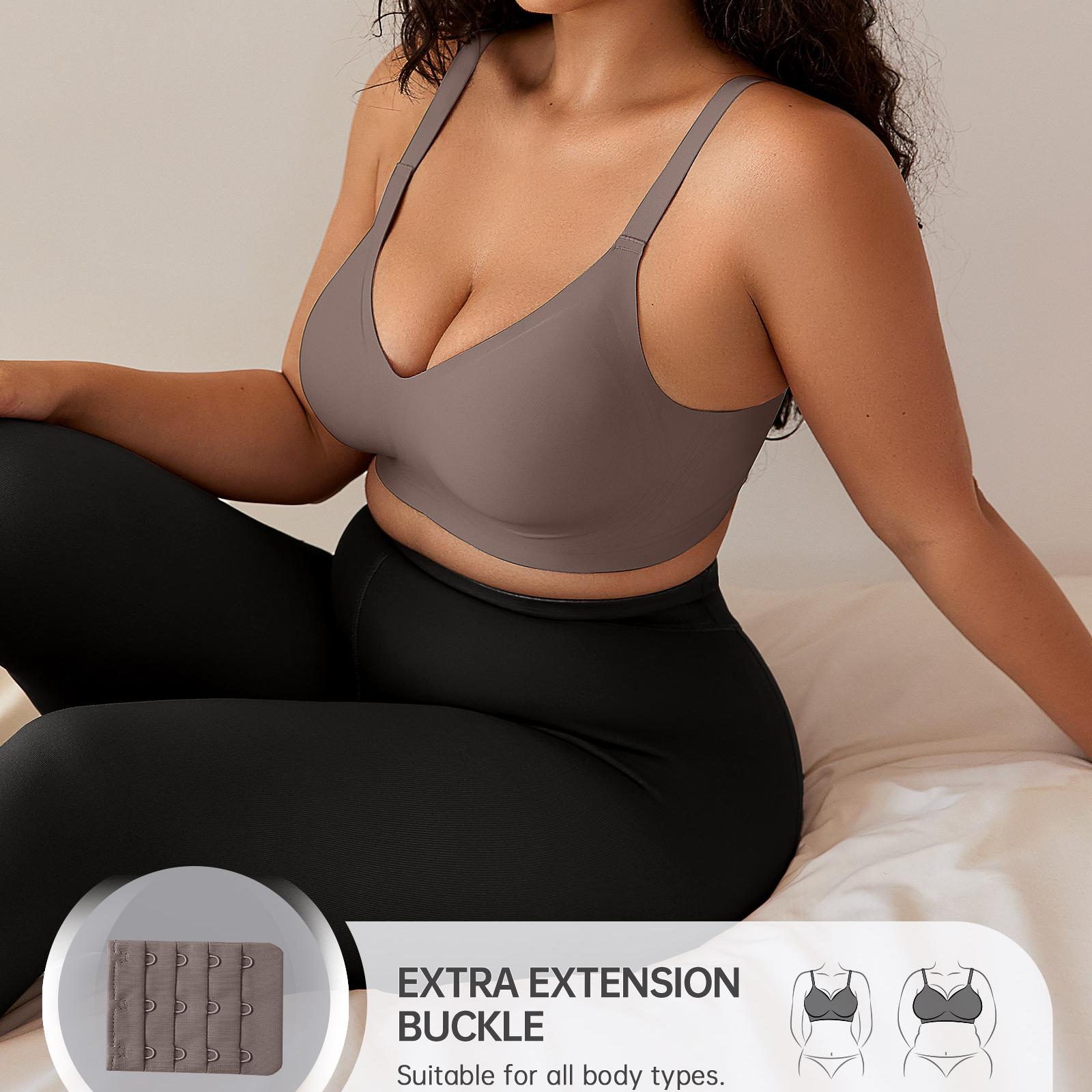 OEAK 2PCS Women Comfortable Push Up Bras Wireless Seamless Full Coverage Jelly Bra Buttery Soft Everyday Tshirt Bra Convertible Bra OEAK 2PCS Women Comfortable Push Up Bras Wireless Seamless Full Coverage Jelly Bra Buttery Soft Everyday Tshirt Bra Convertible Bra