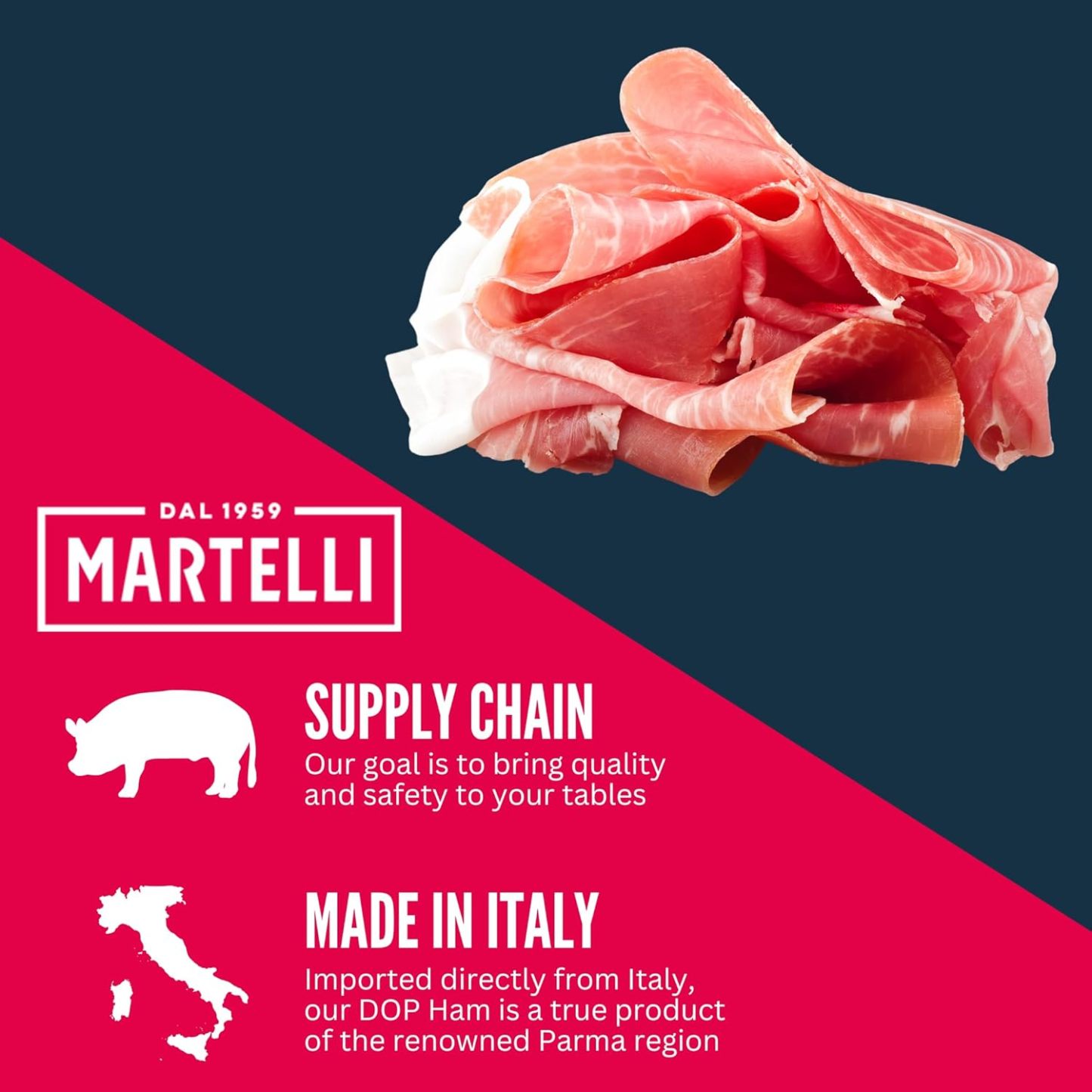 Prosciutto di Parma Boneless 16 lb MARTELLI