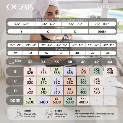 OEAK Women Comfortable Push Up Bras Wireless Seamless Full Coverage Jelly Bra Buttery Soft Everyday Tshirt Bra Convertible Bra