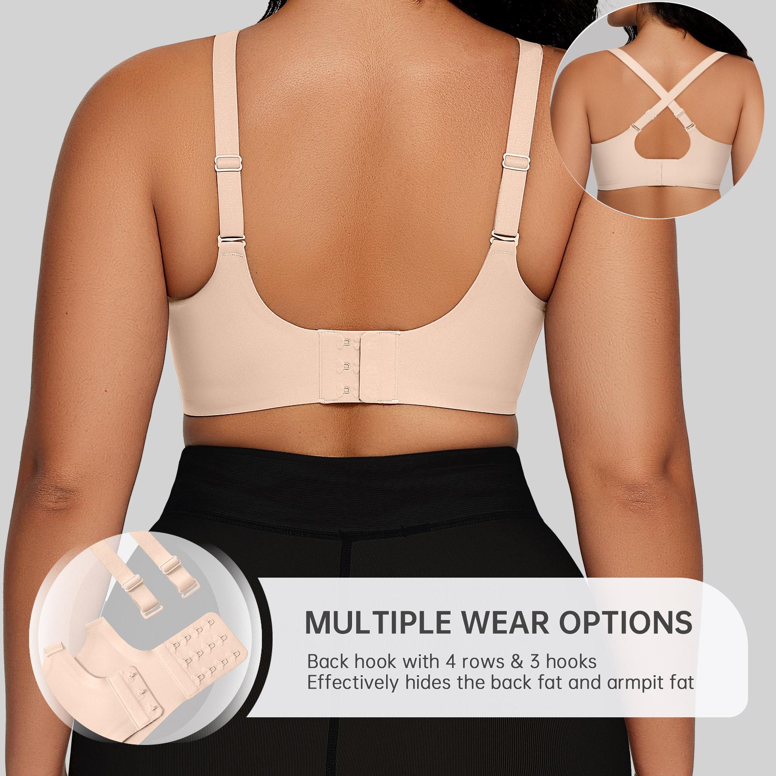 OEAK 2PCS Women Comfortable Push Up Bras Wireless Seamless Full Coverage Jelly Bra Buttery Soft Everyday Tshirt Bra Convertible Bra OEAK 2PCS Women Comfortable Push Up Bras Wireless Seamless Full Coverage Jelly Bra Buttery Soft Everyday Tshirt Bra Convertible Bra