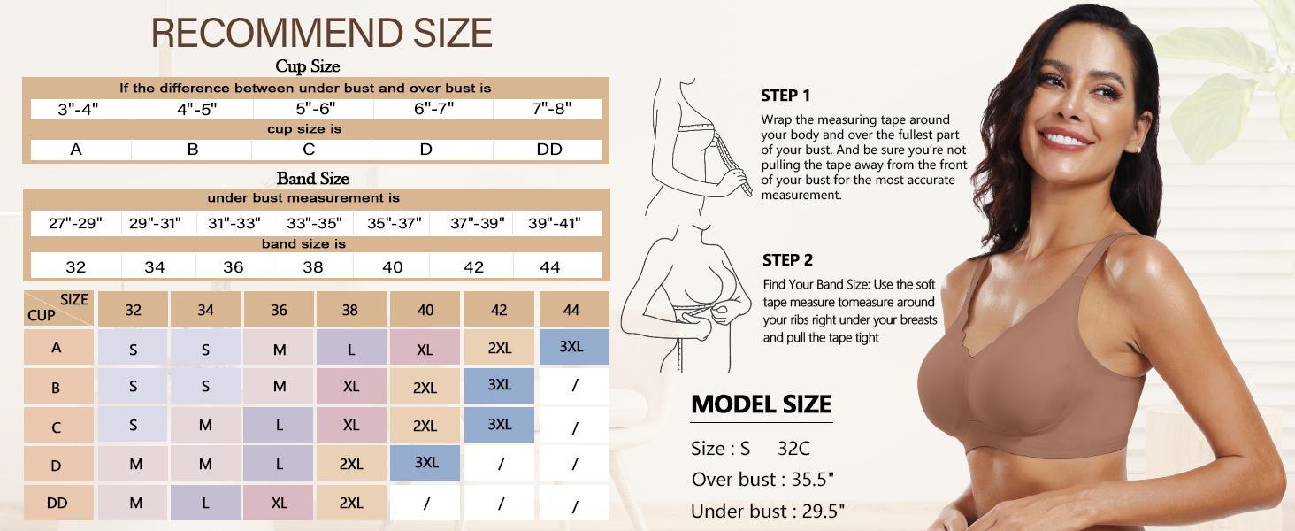 OEAK Women Seamless Jelly Bras No Underwire Scalloped Push Up Bras Soft Wireless Comfort Full Coverage Everyday Bra Womenswear Adjustable