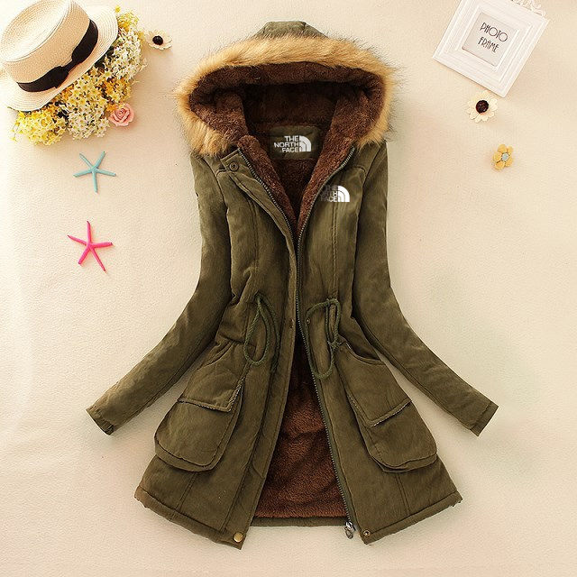 2024 THE NORttgTH FACE-Autumn and Winter New Women's Large Size Thickened Standard Long Sleeve Hooded Lambswool Cotton Jacket Women's Jacket