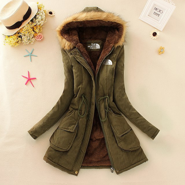 2024 THE NORttgTH FACE-Autumn and Winter New Women's Large Size Thickened Standard Long Sleeve Hooded Lambswool Cotton Jacket Women's Jacket