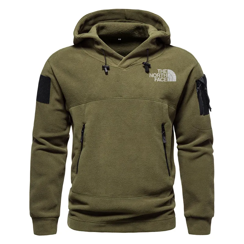 TNF - Men's hooded outdoor tactical solid color hoodie