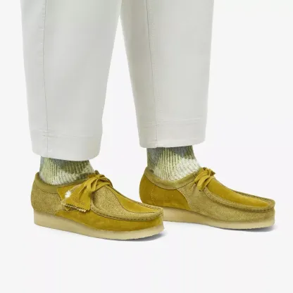 WALLABEE PALE LIME SUEDE