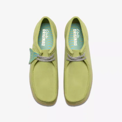 WALLABEE PALE LIME SUEDE