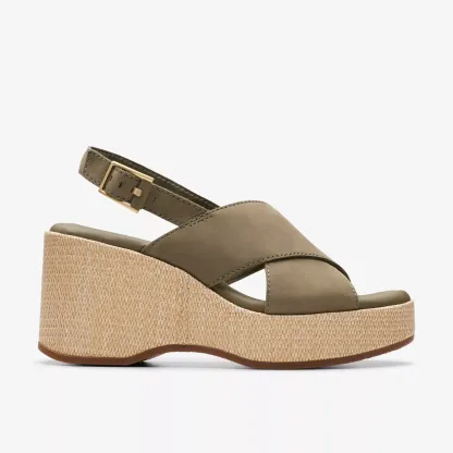 MANON WISH OLIVE NUBUCK