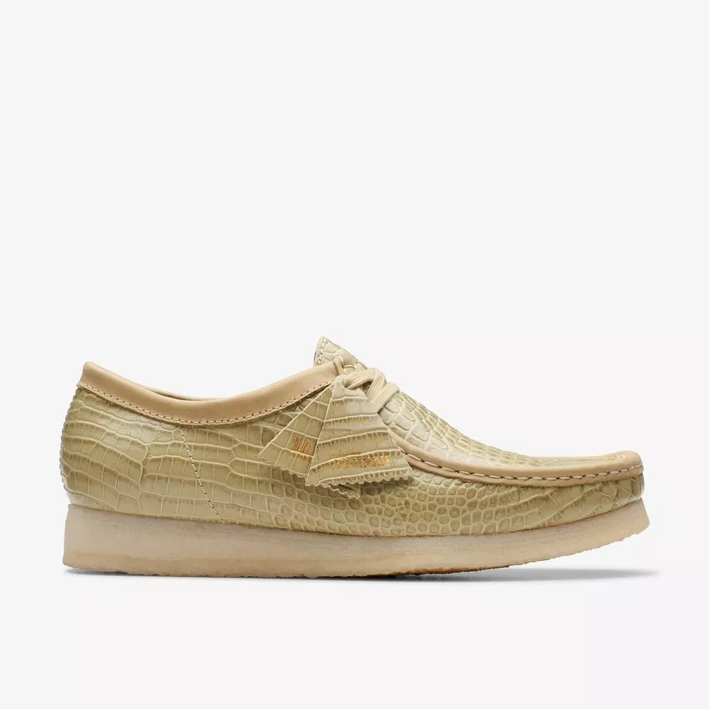 WALLABEE PALE LIME SUEDE