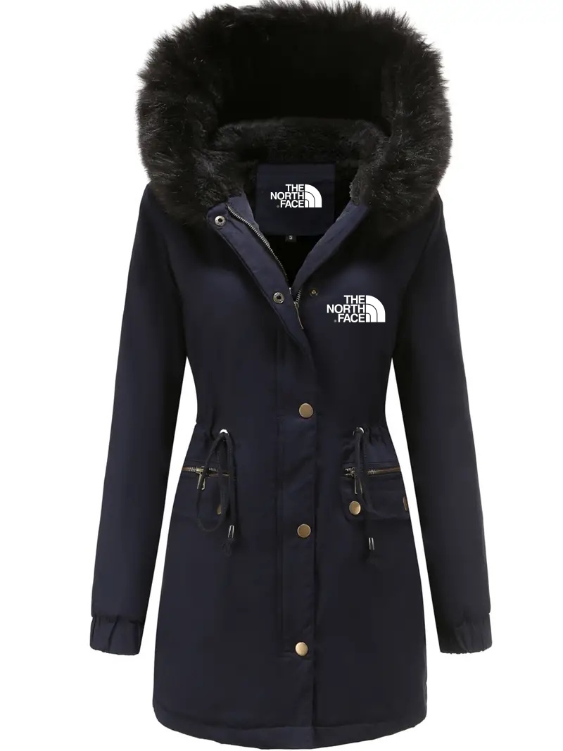 2024 The Nottgrth Face-Cozy Fuzzy Trim Parka Hoodie Coat - Thermal Ins