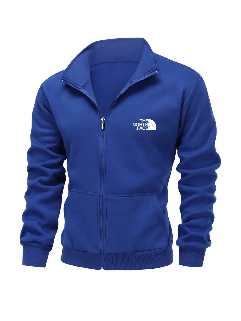 2025 THE NORttgTH FACE-Autumn and Winter Turtleneck Warm Jacket Men's Casual Zipper Pockets Pockets Casual Sports Jacket