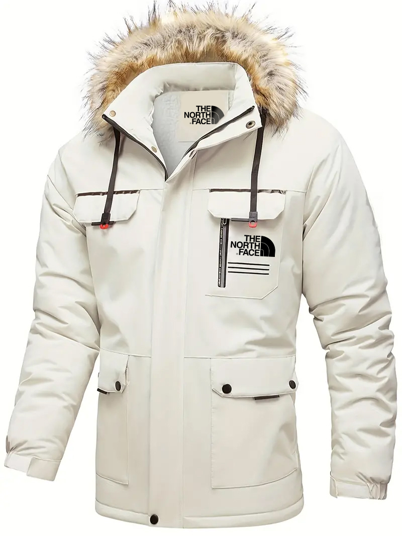 2025 THE NORttgTH FACE-Fashionable fur hoodie Casual jacket with pockets