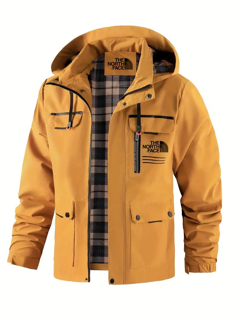 2025 THE NORttgTH FACE-Outdoor casual hooded jacket - detachable hood, multiple pockets, suitable for autumn and winter