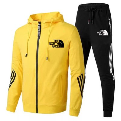 THE NORttgTH FACE Fashion zip-up top hoodie + Trendy Sports Pants