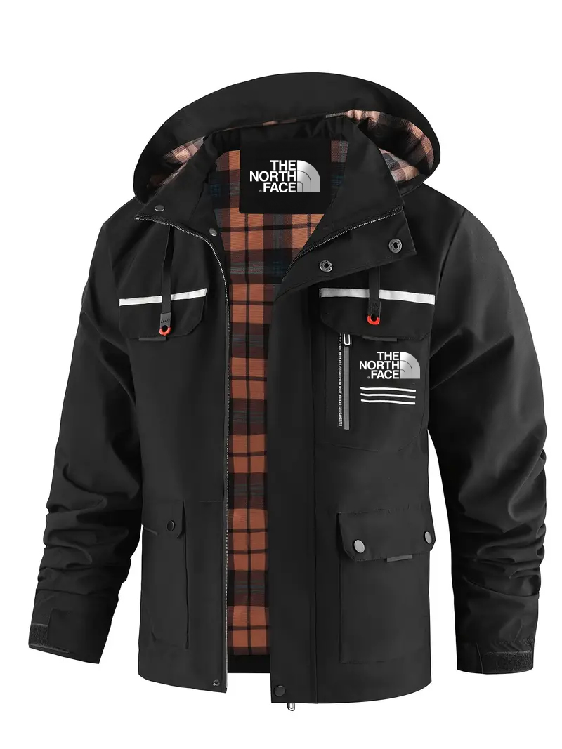 2025 THE NORttgTH FACE-Outdoor casual hooded jacket - detachable hood, multiple pockets, suitable for autumn and winter