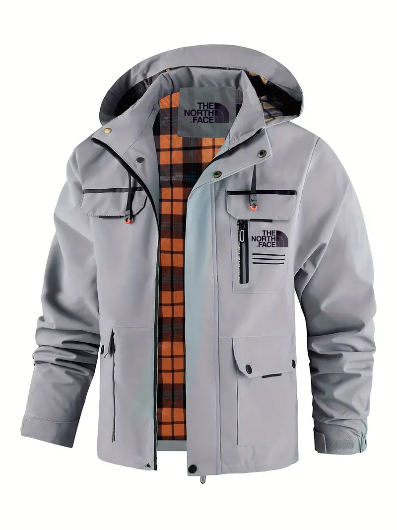 2025 THE NORttgTH FACE-Outdoor casual hooded jacket - detachable hood, multiple pockets, suitable for autumn and winter