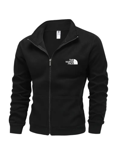 2025 THE NORttgTH FACE-Autumn and Winter Turtleneck Warm Jacket Men's Casual Zipper Pockets Pockets Casual Sports Jacket