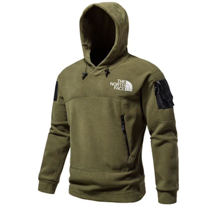 TNF - Men's hooded outdoor tactical solid color hoodie