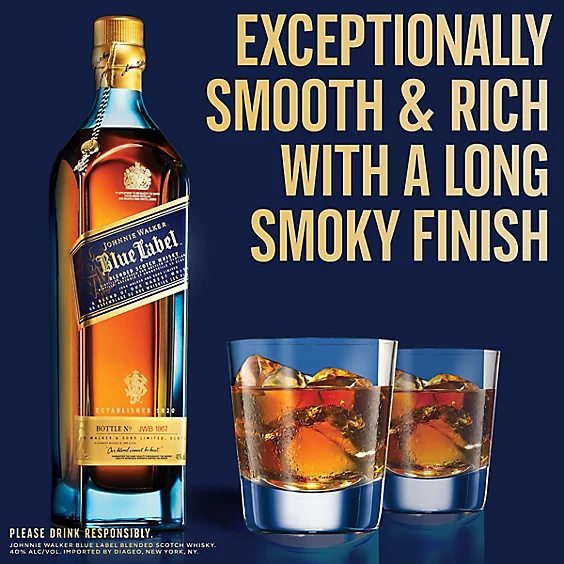 Johnnie Walker Blue Label Blended Scotch Whisky - 750 Ml