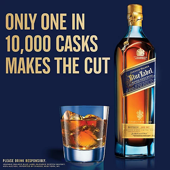 Johnnie Walker Blue Label Blended Scotch Whisky - 750 Ml