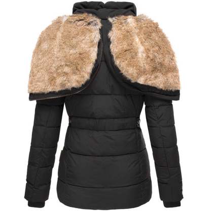 2025 THE NORttgTH FACE- Women's winter coat with zipper, faux fur hood and cashmere lining