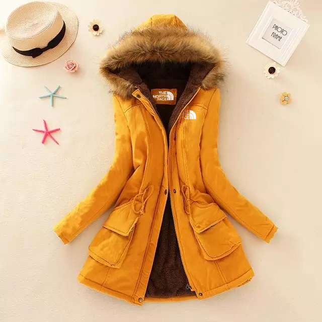2024 THE NORttgTH FACE-Autumn and Winter New Women's Large Size Thickened Standard Long Sleeve Hooded Lambswool Cotton Jacket Women's Jacket