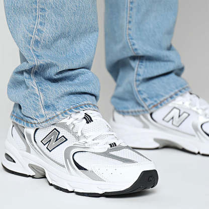 Scarpe Running New Balthtance® Sneakers 530 in Tessuto Sintetico e Mesh colore White e Natural Indigo